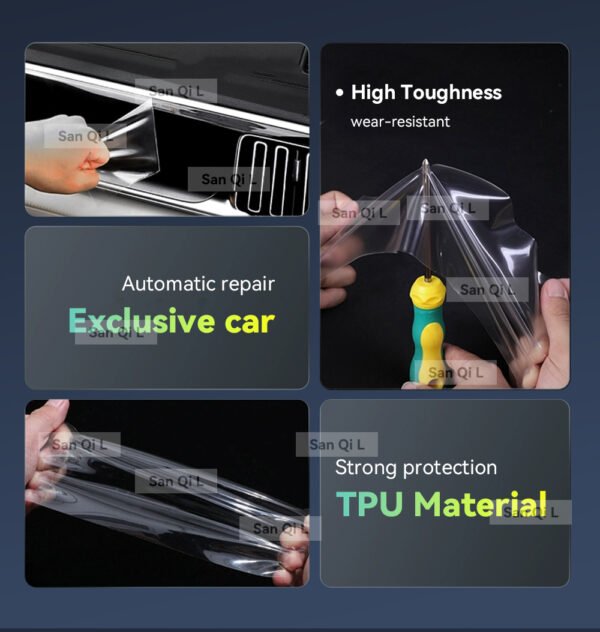 Car Interior Center Console Media Dashboard Navigation TPU Protector Film For MAZDA CX-90 2024 2025 Car Sticker Accessories